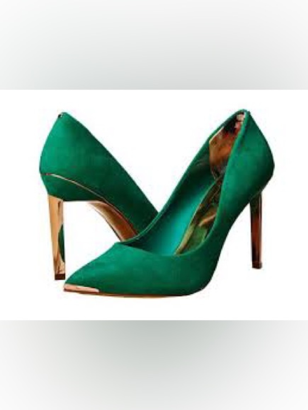 Ted Baker London Neevo Green Pointed-Toe High Heel Pumps- NIB